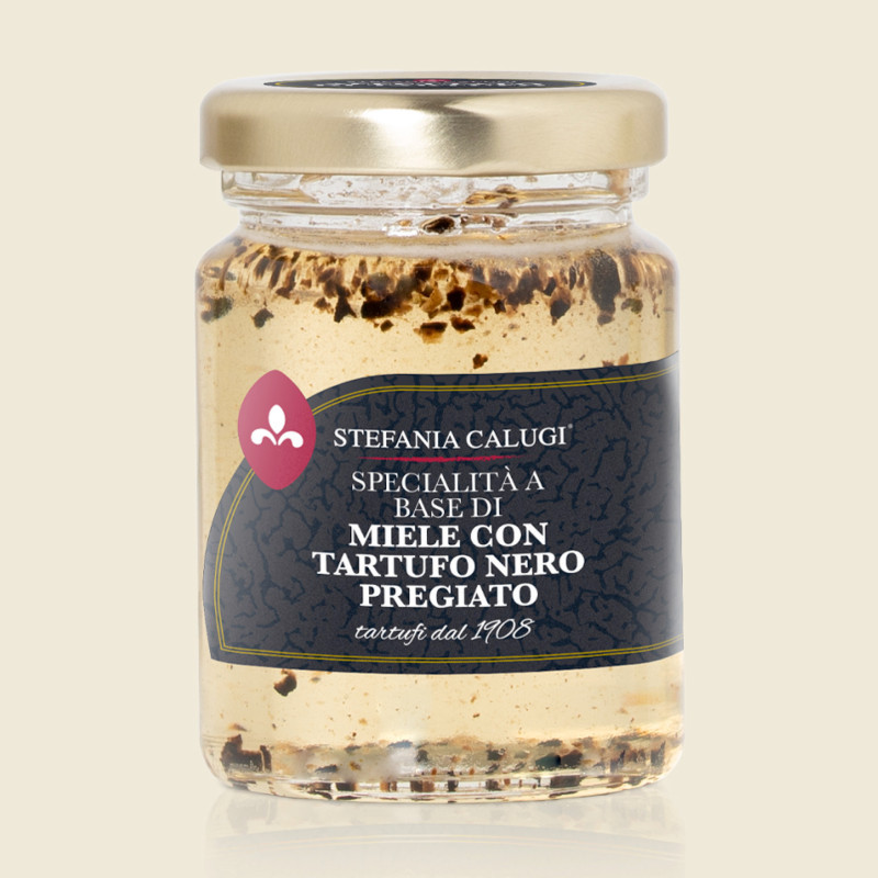 Preparato a base di Miele con Tartufo Nero Pregiato Preparato a base di Miele con Tartufo Nero Pregiato