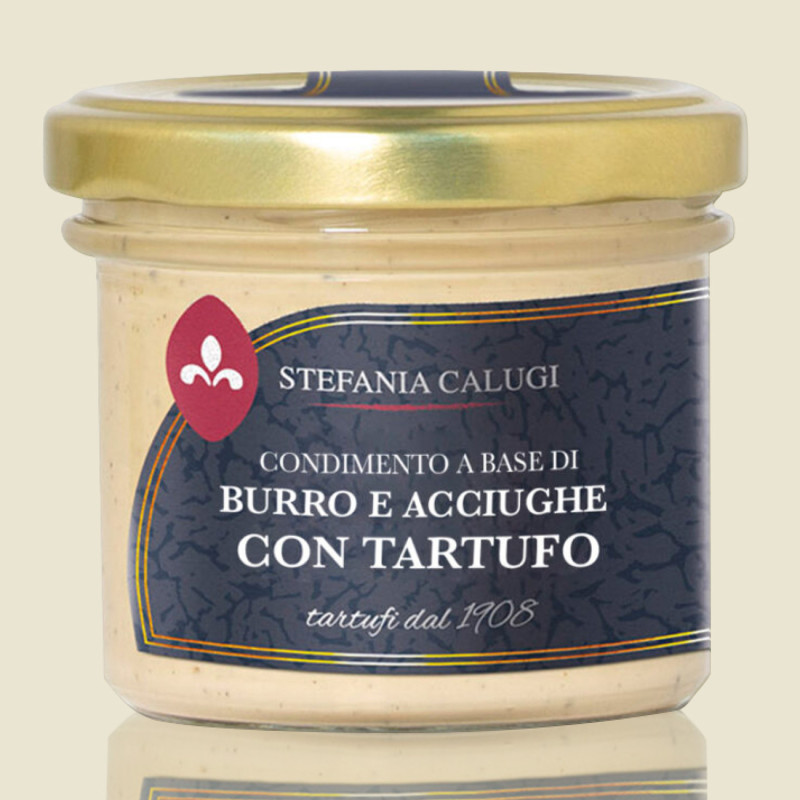 Condimento a base di burro con tartufo estivo e acciughe